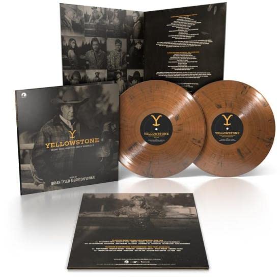 Yellowstone Best Of Season 2 & 3 - Exclusive Limited Edition Brown w Black Hardwood Colored Vinyl 2LP