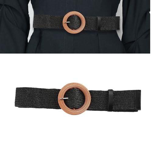 Fashion Braided Belt For Women Teens Waiststrap Simple Wide Belt Decorative Waistband For Vacation Beach2