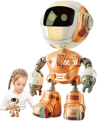 Image of Multicolor Alloy Robot Desk Ornament - Cute & Quirky Figurine for Office & Home | Interactive Tech Companion | Creative Gift for Robot & Sci-Fi Lovers