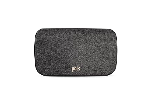 Polk Audio SR2 Haut-Parleur Surround sans Fil, Compatible avec Barre de Son Polk React et MagniFi 2, Installation Facile - Noir