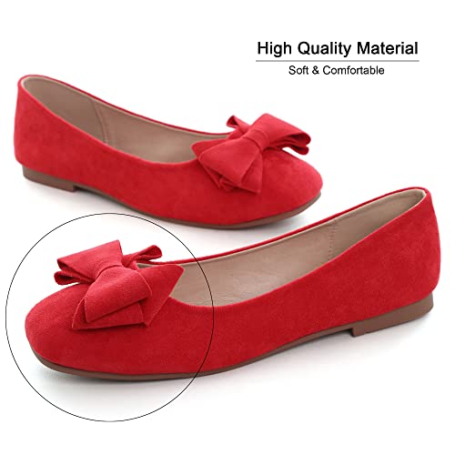 Image of Dear Time Women's Flats Shoes Bowknot Dressy Ballets Loafers Wedding Business Casual Walking Shoes