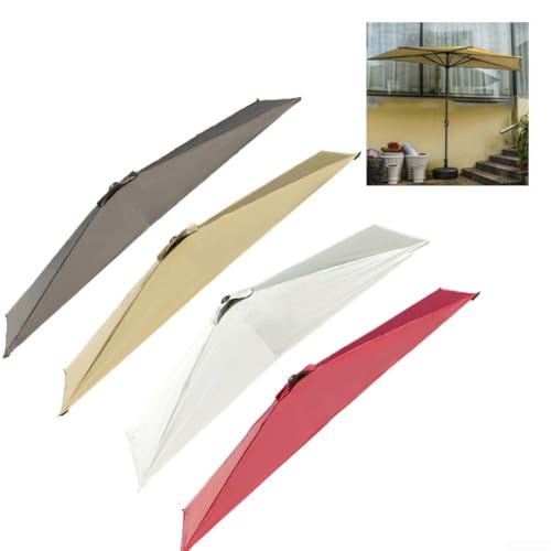 Toldo de repuesto para sombrilla semirrectangular ideal para balcones pequeños y patios 4