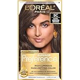 L'Oréal Paris Superior Preference Fade-Defying + Shine Permanent Hair Color, 5C Cool Medium Brown, 1 kit Hair Dye