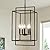 Industrial 5 Lights Chandelier, Modern Farmhouse Black Chandeliers, Dining Room Light Fixtures Over Table, Adjustable Height Rustic Chandelier for Kitchen Island Stairway Foyer Hallway