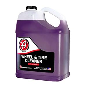 Adam’s Polishes Wheel & Tire Cleaner Gallon, Professional All in One Tire & Wheel Cleaner Works,Wheel Brush & Tire Brush, Car Wash Wheel Cleaning Spray for Car Detailing, Safe On Most Rim Finishes