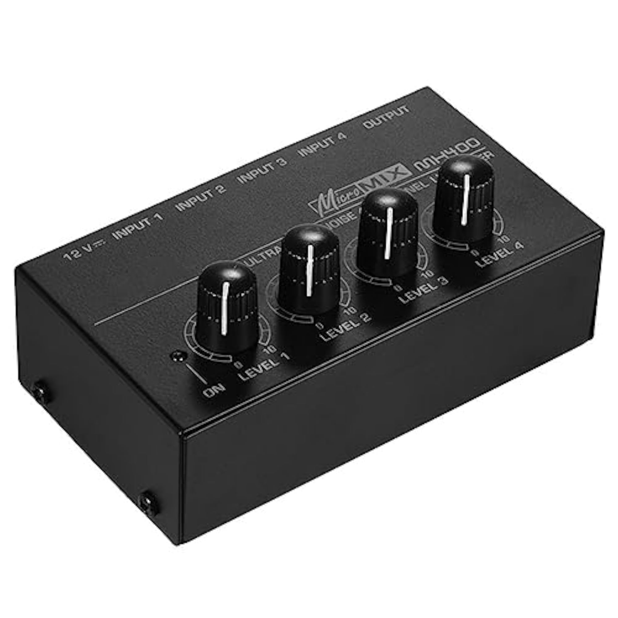 4 Channel Portable Stereo Audio Mixer for Outdoor Use