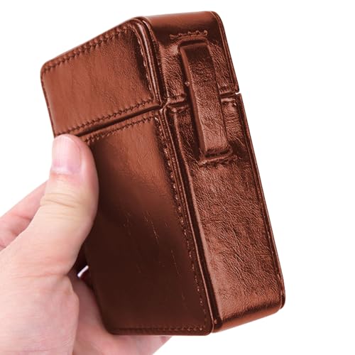 Estuche para mechero, piel sintética, 7,5 x 10,5 x 3,5 cm, de alm...