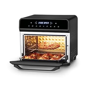Ufesa Magnum Heteluchtfriteuse van 23L, Dubbele Verwarmingselementen, Energiezuinig, 8 Programma’s, Spit, 1800W, Digitale Bediening, Temperatuur 230ºC, 6 Inbegrepen Accessoires, Metalen Behuizing