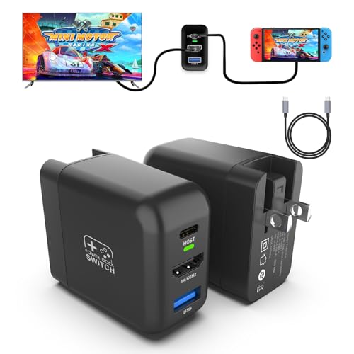 Mirabox Switch Dock Charger 30W portable TV dock (4K@60Hz) with USB-C PD