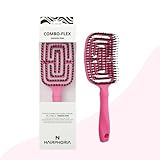Cepillo Pelo Profesional con Cerdas de Jabalí y Nylon – Antitirones y Anti Frizz para Brillo Natural – Desenredado y Antirotura para Cabello Fino, Rizado o Largo – HAIRPHORIA - PASSION PINK