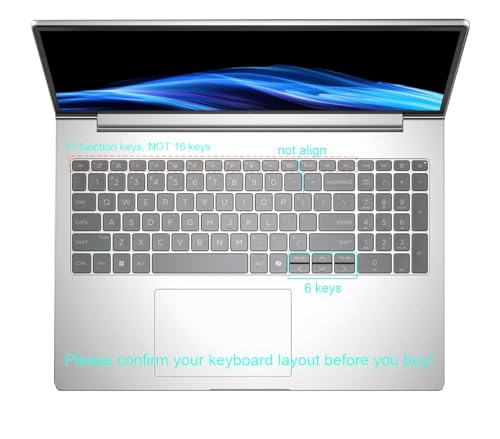 Protector de teclado de silicona para HP EliteBook 660 G11 16 miniatura 2