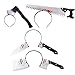 4 Stück Scary Halloween Horror Stirnband - Realistische Blut Scythe, Nadel, Axt, Sägeblatt Halloween Dekoration - geeignet für Jugendliche und Erwachsene - Einheitsgröße,Plana