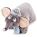 NICI 47295 Cuscino animale elefante 40x30cm – Elefantino e guanciale 2 in 1 per ragazze, ragazzi, bambini – Pupazzi di peluche e cuscini due in uno, grigio/celeste