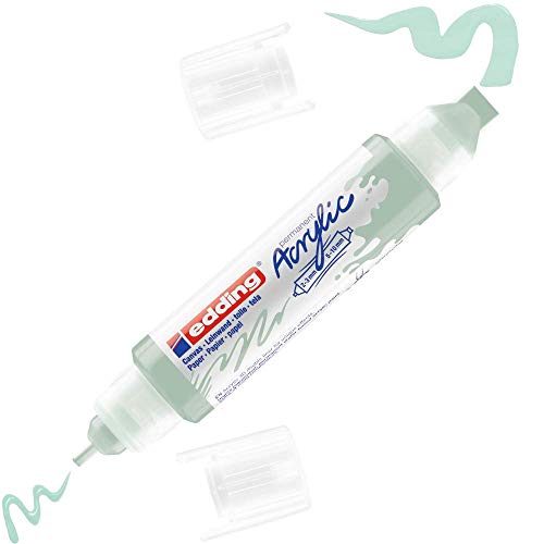 edding 5400 acrylic 3D double liner - mint - 1 acrylic colour tube - 2 nozzles 2-3,5-10mm 