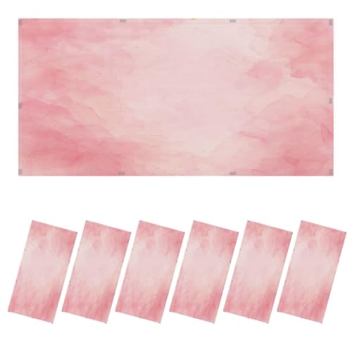 6 Pcs Fluorescent Light Covers for Ceiling Lights Blush pink