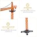 Gadpiparty Tower Crane Toy for Boys 1:16 Scale Construction Vehicle with Winch Hook Engineering Playset for Boys and Girls Interactive Model for Playground and Educational