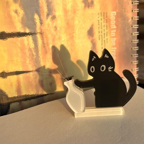 Imanes decorativos de gato negro MIUPOO, pack 2 piezas miniatura 5