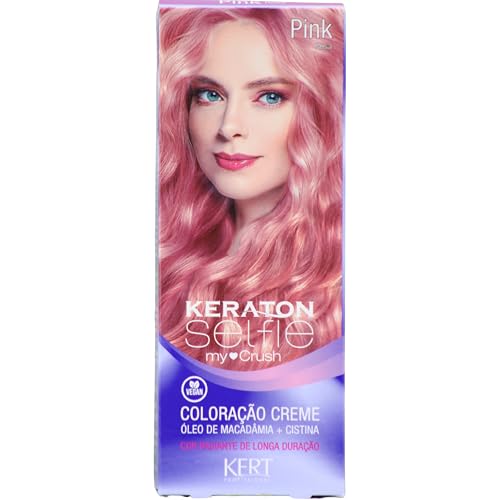 KERT Coloração Permanente Em Creme Para Cabelos Com Cistina E Óleo De Macadâmia Selfie My Crush 50G