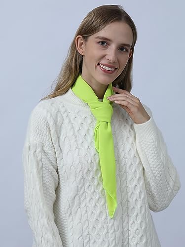 Rajputana Chiffon Scarf Ribbon Neck Scarf 23.5"x23.5" 27.5"x27.5" 30"x30" Square Solid Accessories for Costume4