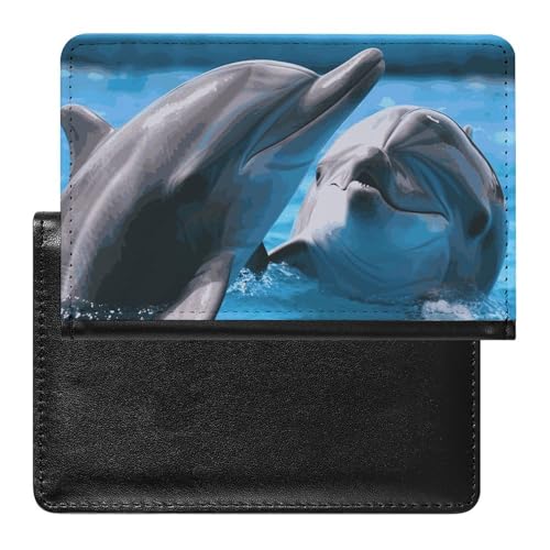 Porte-passeport imperméable anti-humidité taille unique dauphins