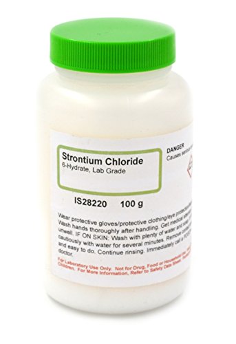 Lab-Grade Strontium Chloride 6-Hydrate, 100g – The Curated Chemical Assortment