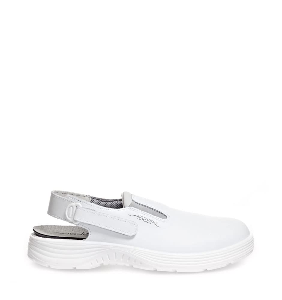 Abeba 160450 711030 SB Security Clog, PU-Sole, White, 41 Size