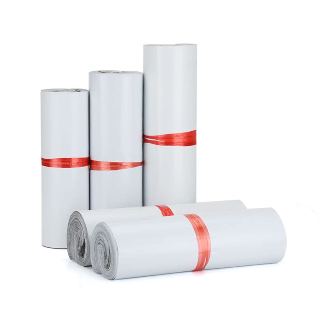 Bolsa de mensajería Blanca, for Sobres exprés, Bolsas de Correo, Bolsas de envío, Bolsas de plástico con Sello Autoadhesivo, 50 Unidades(50x60cm 50pcs)
