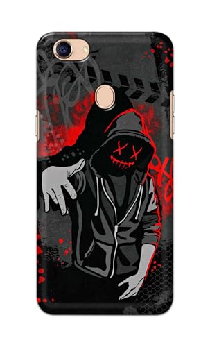 Image of Printed Hard Back Cover for Oppo F5 | Oppo F5 Youth | Oppo F5 Plus Back Cover (Hoodie Rapper) -190724(EA)