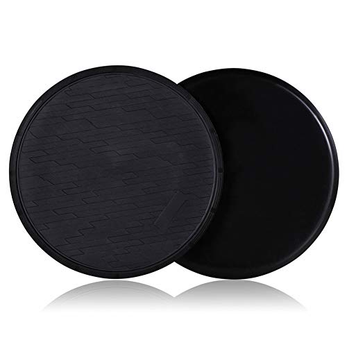 Yuemizi Sliders de Fitness para Suelos de Madera o con Alfombra - Discos Deslizantes de Doble Cara para Ejercicios de Abdominales - Discos de Entrenamiento para Hombre y Mujer para Casa y Gym (2 Uds)