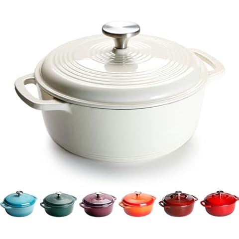 Karadrova 22cm Heavy-Duty Cast Iron Dutch Oven Cover