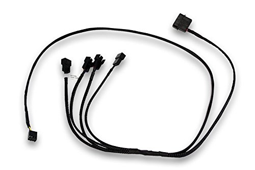 EK Water Blocks 3831109867808 Cable de alimentación Interna 0,8 m - Cables de alimentación Interna (0,8 m, 4 x 4-Pin PWM, 4-Pin PWM + Molex (4-Pin), Macho/Hembra, Derecho, Derecho)