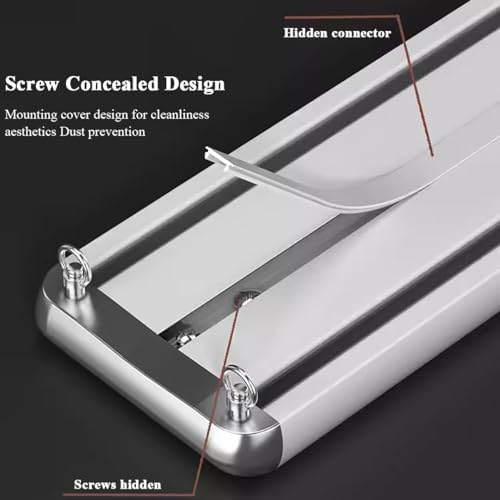 Double Curtain Track Ceiling Mount, Heavy Duty Smooth Sliding Conjoined Rails for Large Windows in Living Room and Bedroom