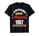 Photo Gallery agosto 1987 compleanno impressionante dal 1987 agosto vintage maglietta Photo Gallery agosto 1987 compleanno impressionante dal 1987 agosto vintage maglietta