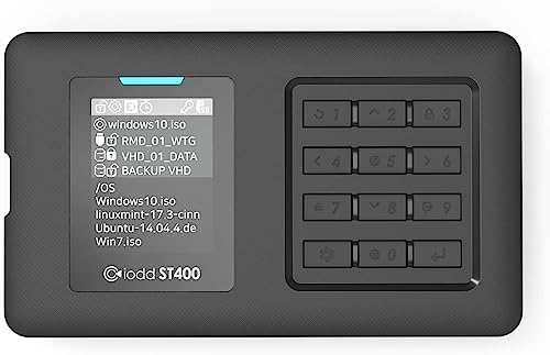 Image of ST400(2TB SSD) iodd ST400 2.5 inch Enclosure /USB-C /Bootable Virtual ODD&HDD / AES256 Encryption Max up to 76 Digits /Write Protect / 2541 Made in Korea