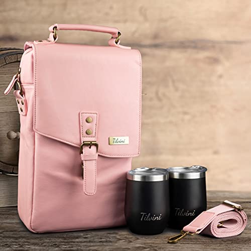 Insulated Wine Carrier Bag w/ Tumblers