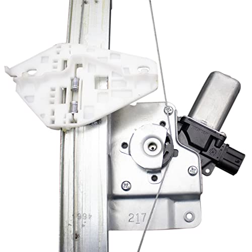 Image of TRQ Front Driver Side Power Window Motor and Regulator Assembly Power One Touch Anti Pinch Compatible with 2007-2013 Acura MDX