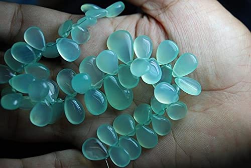 Calcédoine aqua briolettes pour créer des bijoux d'été légers et élégants à la plage