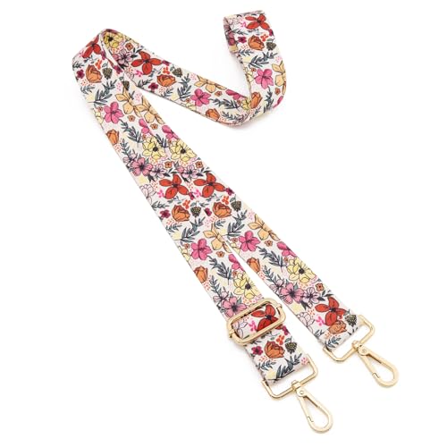 ZOOEASS Wide Shoulder Strap Adjustable Replacement Belt Guitar Style Crossbody Bag Handbag Strap Multicolor Canvas Straps(Wide:1.5in)(Color43)2