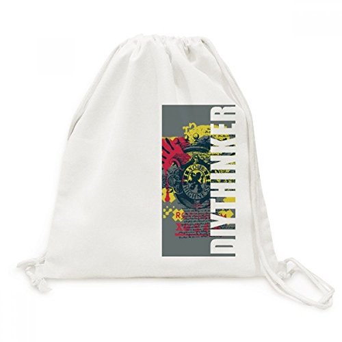 Sac en toile Graffiti Lion Couronne Votre Altesse aux finitions soignées