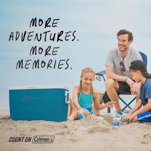 Image of Coleman Chiller 9 /16 /30 /48 /60qt Cooler with Ice Retention, Leak Resistant, Great for Camping, Concerts, Sports, and More