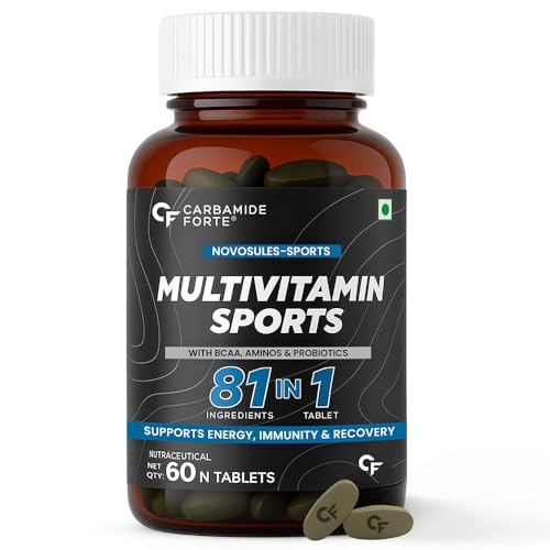 Image of Carbamide Forte Triple Strength Fish Oil 1400mg with Omega 3 900mg - 90 Softgel Capsules for Men & Women & Carbamide Forte Multivitamin for Sports Tablets for Men & Women - 60 Tablets