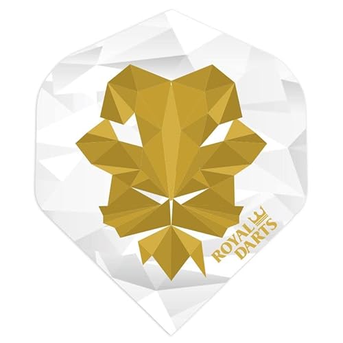 Royal Darts Plumas de Dardos de plástico, Adultos Unisex, Plateado/Dorado, estándar Cover