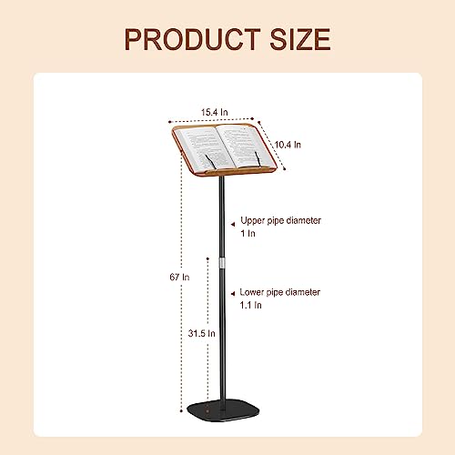 Soporte para tablet de metal y madera: base premium manos libres con ajuste óptimo 8