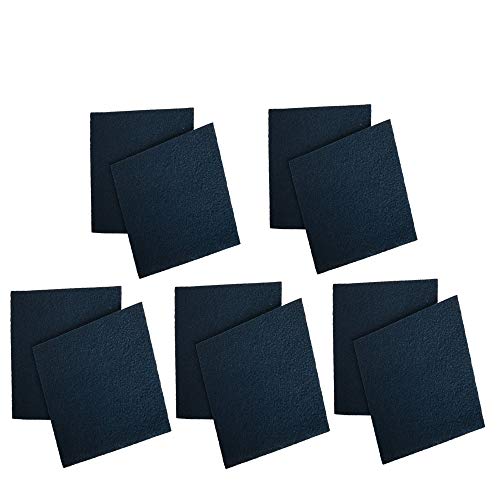 Think Crucial Replacements for Odor Control Charcoal Filters Fit Cat Litter Boxes & Pans, Nature's Miracle, Petmate, Booda, Catit, Grreat Choice & More, Reduces Household Pet Smells (10 Pack)