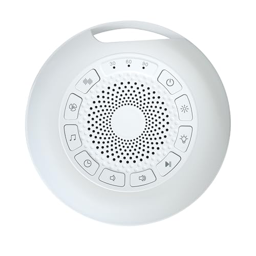 Image of Dr. Talbot's Portable Sound Machine & Night Light - White Noise Machine with Battery Operated Night Light for Baby Nursery - Features 26 Sleep Sounds & 7 Light Colors - Baby Essentials