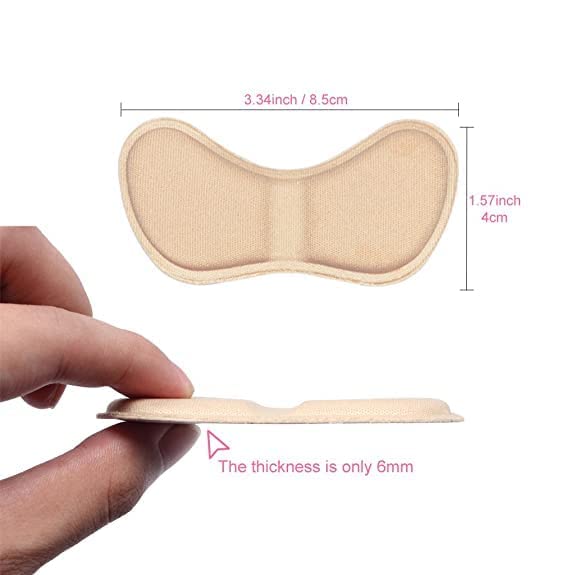 Image of Heel Pads Snugs for Shoe & Height Increase Insoles Shoe Insoles, Self-Adhesive Heel Grips Liner Cushion Inserts for Loose Shoes, Heel Pad for Heel Pain Men Women (Heel Liner)