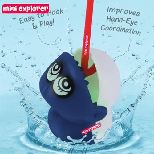 Image of MiniExplorer Fishing Game with Music and Rotating Pond|Sound Toy for Kids 4+Yrs|Indoor Musical Toy|Skill Development|15 Fishes & 4 Fishing Poles|Birthday Return Gifts for Kids