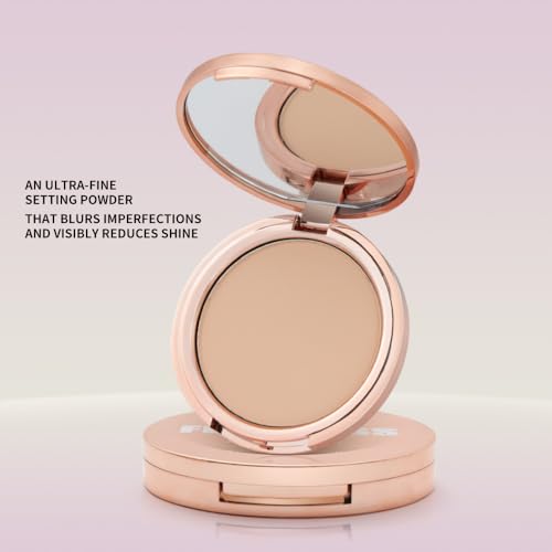 Image of PHOFAY Matte Setting Pressed Powder - Natural Matte Finish, Pore-Blurring & Oil-Control Formula, Antioxidant-Infused, Long-Wear Compact for All Skin Types, 8g / 0.28 oz (06#, 0.04)