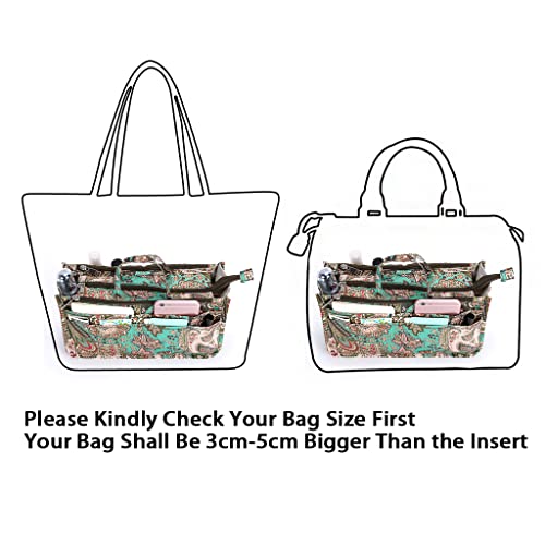 IGNPION Organizer per borsetta con 13 tasche