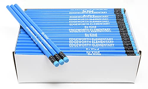 Pencil Guy Promotional Personalized Imprinted Neon Round Pencils 144 To A Box #TOP8